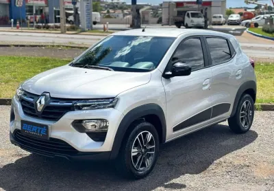 Renault Kwid Intense 1.0 Flex  - Prata - 2023/2024
