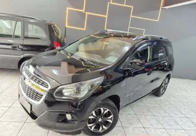Chevrolet spin 1.8 lt flex manual - preta - 2017/2018