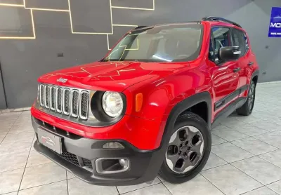 Jeep renegade 1.8 16v flex sport 4p automático - vermelha - 2015/2016
