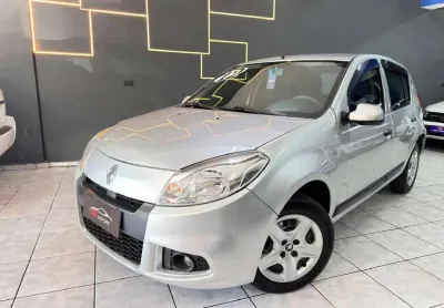 Renault sandero 1.6 expression 16v flex 4p manual - prata - 2012/2012