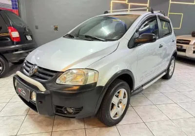 Volkswagen crossfox 1.6 mi flex completo c/ couro - prata - 2006/2006