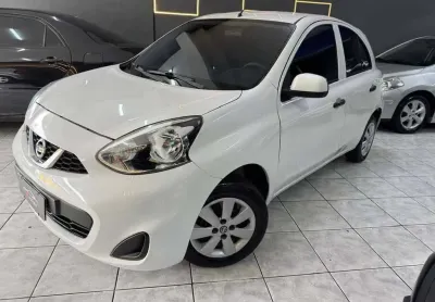 Nissan march 1.0 s flex 4p manual - branca - 2017/2018
