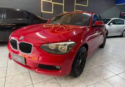 Bmw 116 i 1.6 gasolina 4p automático - vermelha - 2012/2012