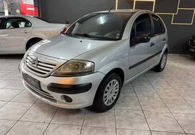 Citroën c3 1.4 glx i flex manual - prata - 2008/2008