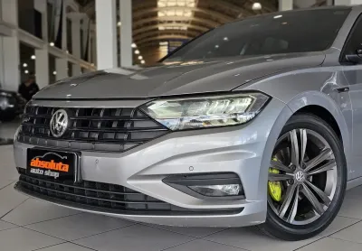 Volkswagen jetta 1.4 250 tsi total flex r-line tiptronic 2019 cinza com teto solar