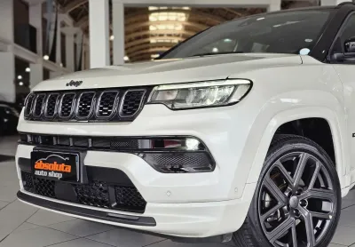 Jeep compass 1.3 t270 turbo flex s at6 2024/2025 branca com apenas 9.000 km
