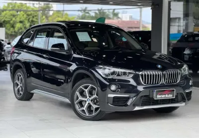Bmw x1 sdrive 20i x-line 2.0 tb active flex  - preta - 2017/2018