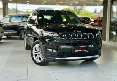Jeep compass long. t270 1.3 tb 4x2 flex aut.  - preta - 2021/2022
