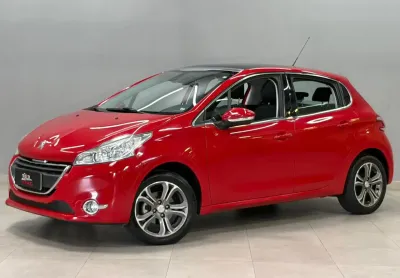 Peugeot 208 griffe 1.6 automático 2015 – completo + teto solar