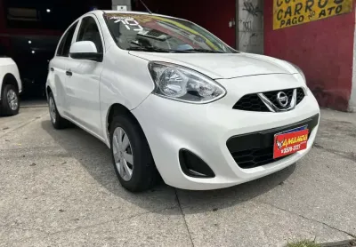 Nissan march 1.0 16v flex fuel 5p  - branca - 2018/2019