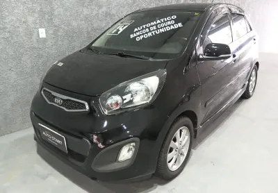 Picanto ex3 1.0 automatico 2014 unico dono banco couro baixa km laudo 100% aprovado