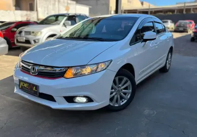 Honda civic lxs 1.8 - branca - 2015/2016