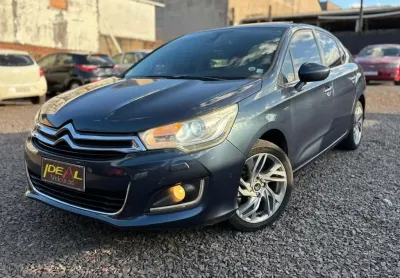 Citroën c4 exclusive 1.6  - azul - 2013/2014
