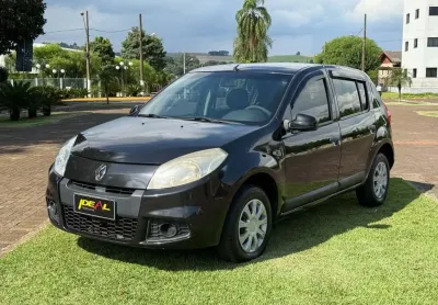 Renault sandero expression hi-flex 1.0 16v 5p  - preta - 2011/2012
