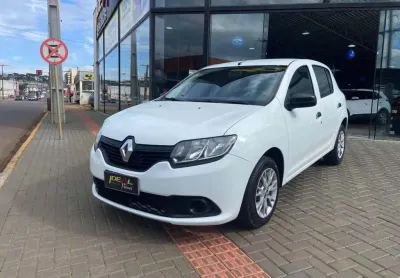 Renault sandero authentique  - branca - 2017/2017