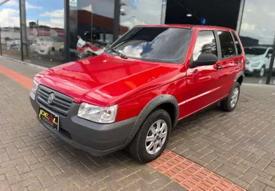 Fiat uno mille way econ - vermelha - 2012/2013