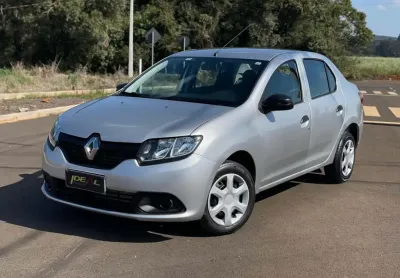 Renault logan authentique 1.0 - prata - 2017/2018