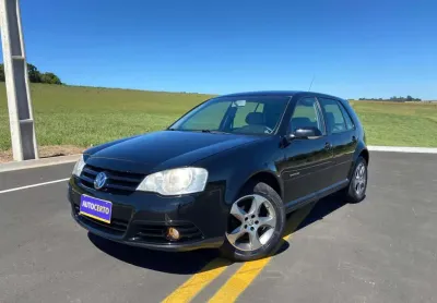 Volkswagen golf sportline 1.6 mi total flex 8v 4p  - preta - 2007/2008