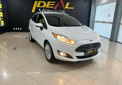 Ford fiesta titanium plus 1.6 16v flex automático - branca - 2015/2015