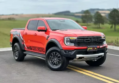Ford ranger raptor 3.0 v6 bi-turbo - laranja - 2023/2024