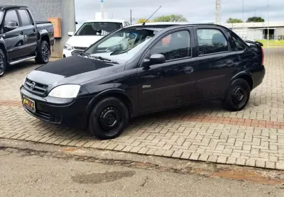 Chevrolet corsa sedan  maxx 1.0 flexpower 8v 4p  - preta - 2005/2005