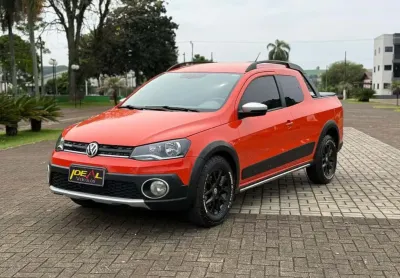 Volkswagen saveiro cross 1.6 cabine dupla  - laranja - 2014/2015
