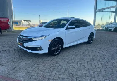 Honda civic touring cvt - branca - 2020/2020