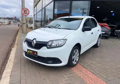 Renault logan authentique - branca - 2017/2017