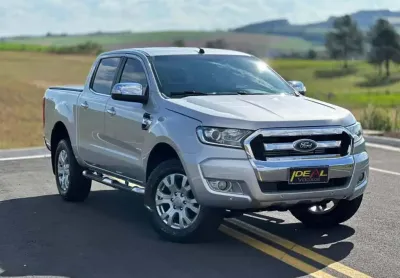 Ford ranger xlt 3.2 4x4  diesel aut.  - prata - 2018/2019