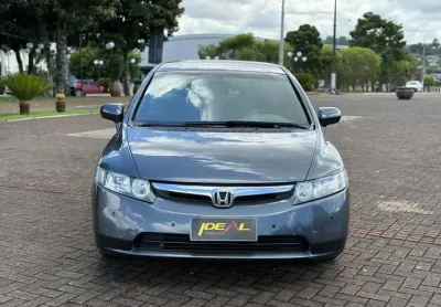 Honda civic lxs 1.8 flex aut. - cinza - 2008/2008