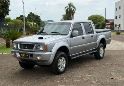 Mitsubishi l200 gls 2.5 4x4 cd diesel  - prata - 2006/2007