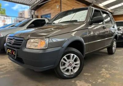 Fiat Uno Mille 1.0 - Cinza - 2013/2013