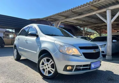 Chevrolet agile ltz 1.4 flex 2011 completo - prata - 2011/2011