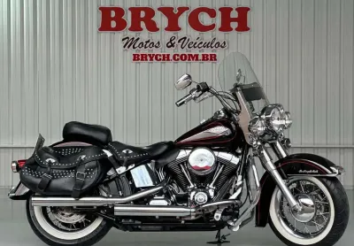Harley davidson heritage softail classic flstc  abs - vermelha - 2011/2011
