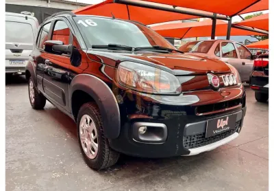 Fiat uno way 1.4 - preta - 2016/2016