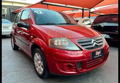 Citroën c3 glx 1.4/ glx sonora 1.4 flex 8v 5p  - vermelha - 2011/2012