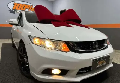 Honda civic lxr - branca - 2014/2015