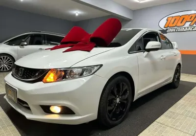 Honda civic lxr - branca - 2014/2015