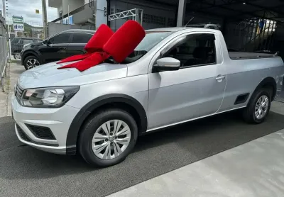 Volkswagen saveiro 1.6 trendline - prata - 2019/2020