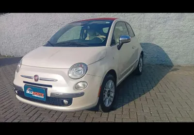 Fiat 500 Cabrio  Flex 1.4 8V  - Branca - 2013/2013
