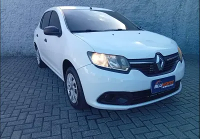 Renault Logan Authentique Flex 1.0 12V 4p  - Branca - 2018/2019