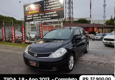 Tiida 1.8 s ano 2013 - completo - banco de couro kit multimidia