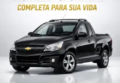 MONTANA SPORT 1.4 FLEX MANUAL PRETA ,bancos em couro com computador de bordo 