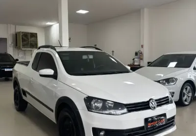 SAVEIRO TRENDILINE 1.6 FLEX MANUAL COMPLETA branca com engate Alarme Ar condicionado Ar quente Banco