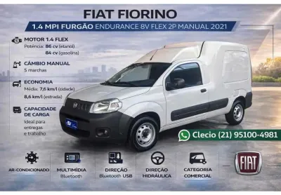 Fiat Fiorino 2021 1.4 mpi furgão endurance 8v flex 2p manual