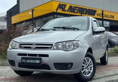 Fiat palio 1.0 celebr. economy f.flex 8v 2p  - prata - 2013/2014