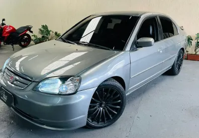 Honda civic ex 1.7 2003 completo automático rodas 17