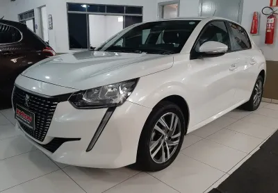 208 allure 1.6 automático 6 marchas flex ano 2022 completo banco de couro botão start/stop 