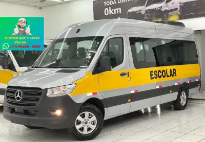 Mercedes benz - sprinter escolar 417 extra longa hitech 28 lugares (27+1) oportunidade!!!