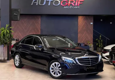 Mercedes c-180 cgi exc. 1.6 tb flex / 2020- cor azul em raro estado